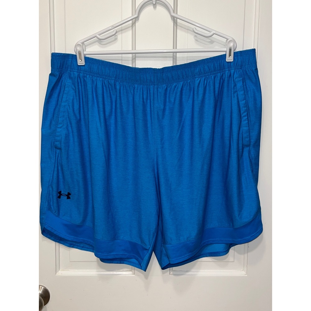 Under Armour Mens 3XL Blue Loose Fit Training Athletic Gym Running Shorts